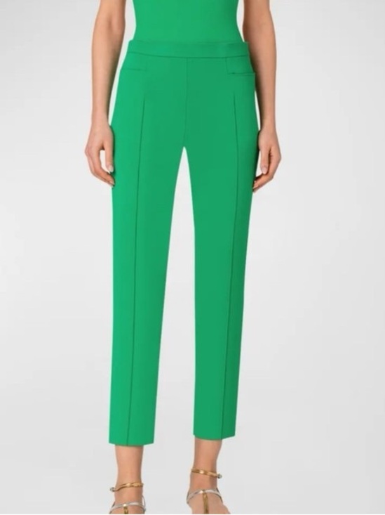Akris Punto Pants - Akris‎ Punto Franca emerald green stretch tapered pant $520